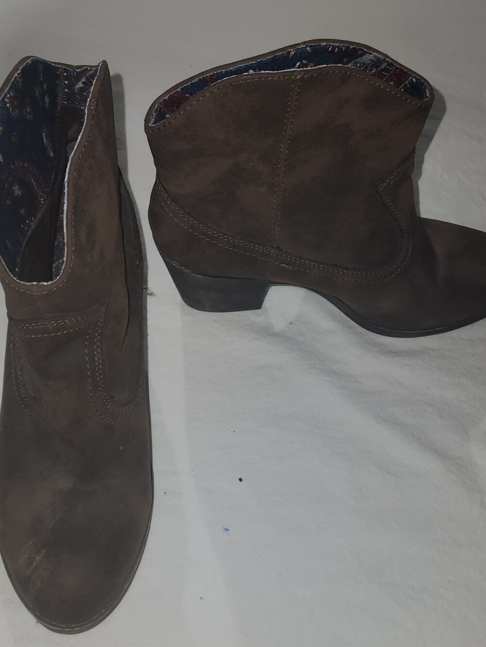 Rocket Dog Women's Brown Faux Suede Ankle Boots Size 9
